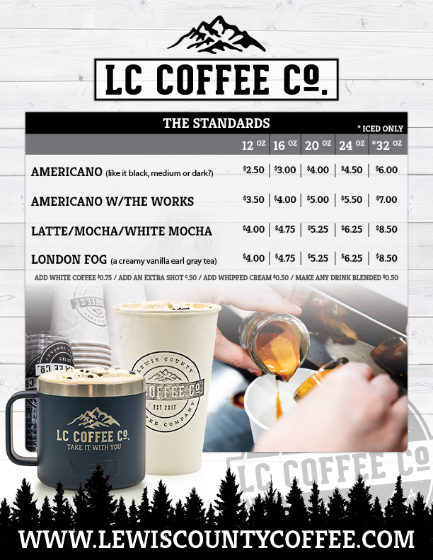 LC Coffee Co Menu
