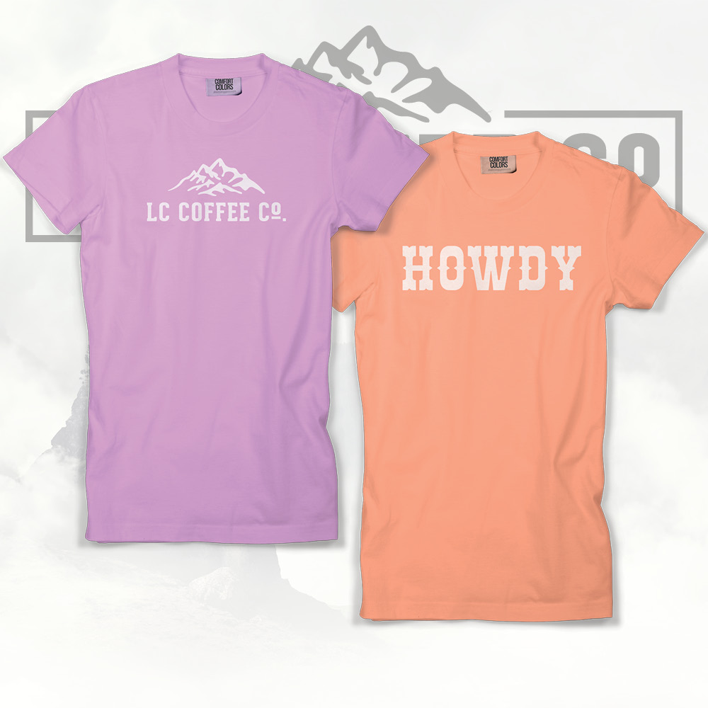 LC NEON Ladies Comfort Colors T-Shirt - Lewis County Coffee Company